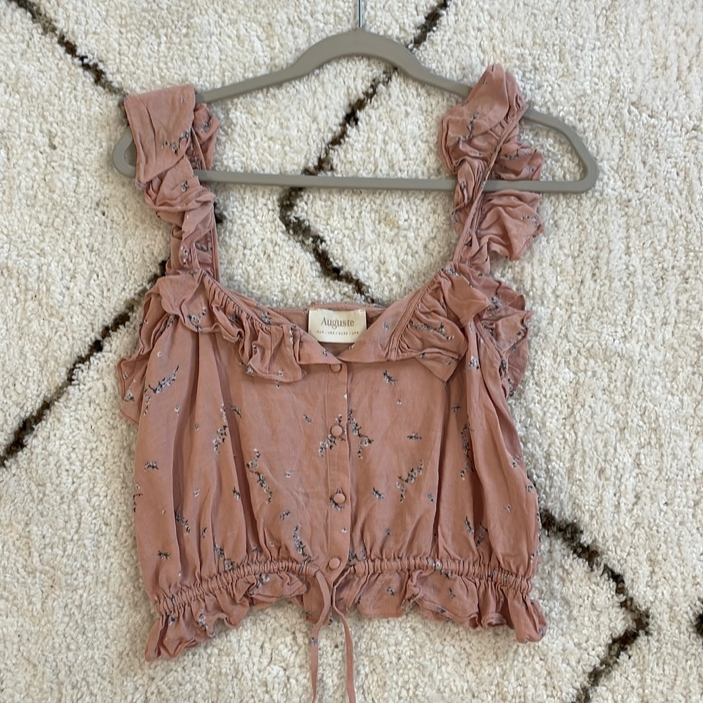 EUC Auguste the Label cropped tank